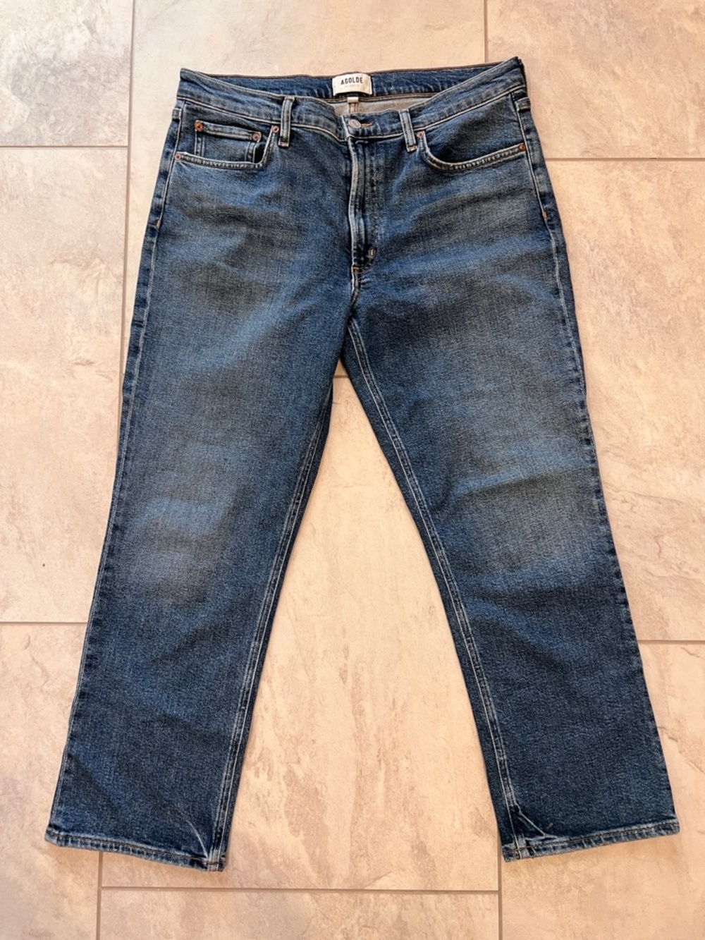 Agolde Kye Mid-Rise Straight Crop Jean